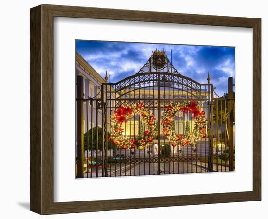 Ornamented Gate of La Fortaleza, San Juan, Puerto-George Oze-Framed Photographic Print