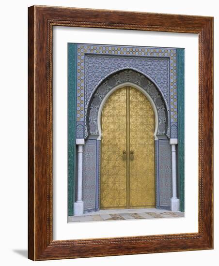 Ornate Doorway, the Royal Palace, Fez, Morocco, North Africa, Africa-R H Productions-Framed Photographic Print