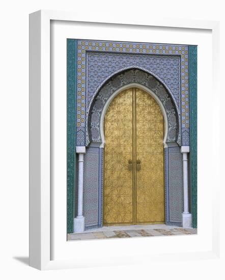 Ornate Doorway, the Royal Palace, Fez, Morocco, North Africa, Africa-R H Productions-Framed Photographic Print