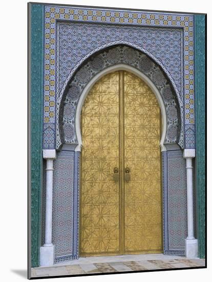 Ornate Doorway, the Royal Palace, Fez, Morocco, North Africa, Africa-R H Productions-Mounted Photographic Print