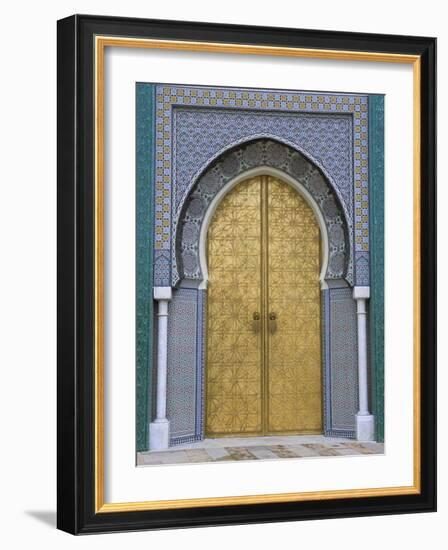 Ornate Doorway, the Royal Palace, Fez, Morocco, North Africa, Africa-R H Productions-Framed Photographic Print