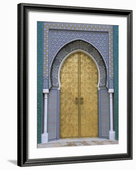 Ornate Doorway, the Royal Palace, Fez, Morocco, North Africa, Africa-R H Productions-Framed Photographic Print