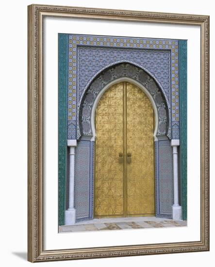 Ornate Doorway, the Royal Palace, Fez, Morocco, North Africa, Africa-R H Productions-Framed Photographic Print