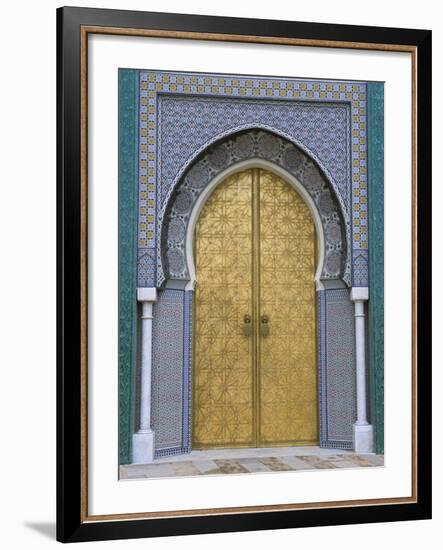 Ornate Doorway, the Royal Palace, Fez, Morocco, North Africa, Africa-R H Productions-Framed Photographic Print