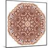 Ornate Ethnic Henna Colors Mandala-art_of_sun-Mounted Art Print