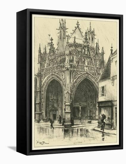 Ornate Facade I-Albert Robida-Framed Stretched Canvas