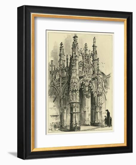 Ornate Facade IV-Albert Robida-Framed Art Print