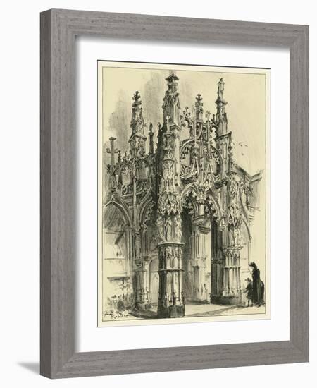 Ornate Facade IV-Albert Robida-Framed Art Print