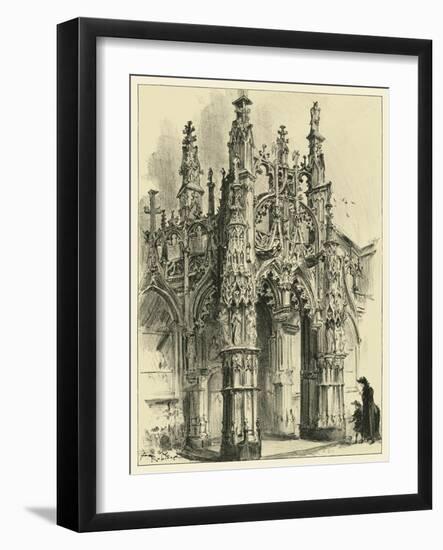 Ornate Facade IV-Albert Robida-Framed Art Print