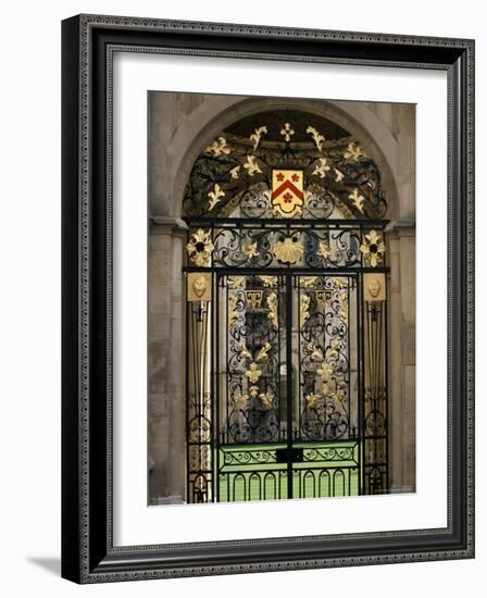 Ornate Gilt Gate of All Souls' College, Oxford, Oxfordshire, England, United Kingdom-Ruth Tomlinson-Framed Photographic Print