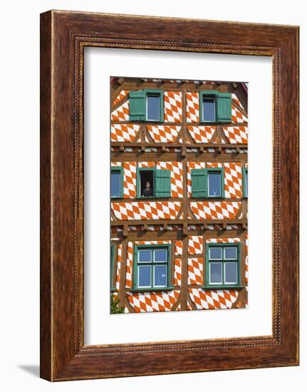 Ornate Half Timbered House in Ulm's Fishermen and Tanners' District, Ulm, Baden-Wurttemberg-Doug Pearson-Framed Photographic Print