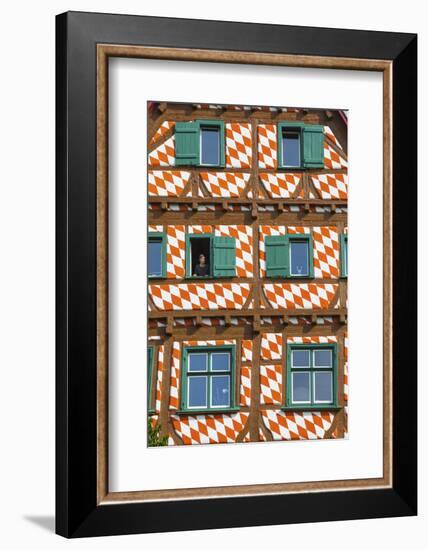 Ornate Half Timbered House in Ulm's Fishermen and Tanners' District, Ulm, Baden-Wurttemberg-Doug Pearson-Framed Photographic Print