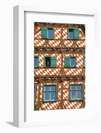 Ornate Half Timbered House in Ulm's Fishermen and Tanners' District, Ulm, Baden-Wurttemberg-Doug Pearson-Framed Photographic Print