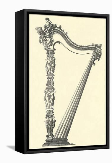 Ornate Harp Frame-null-Framed Stretched Canvas