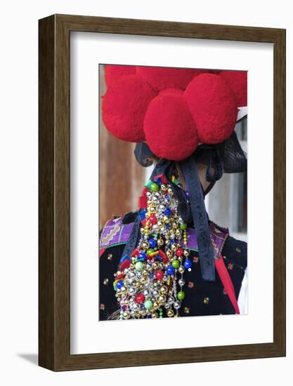 Ornate Headress of Young Women in Tradtional Protestant Folk Costume-Doug Pearson-Framed Photographic Print