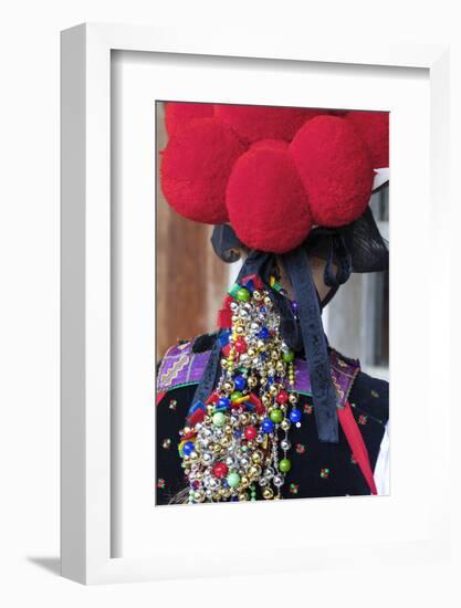 Ornate Headress of Young Women in Tradtional Protestant Folk Costume-Doug Pearson-Framed Photographic Print