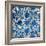 Ornate In Silver and Blue-Ellie Roberts-Framed Art Print