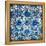 Ornate In Silver and Blue-Ellie Roberts-Framed Stretched Canvas