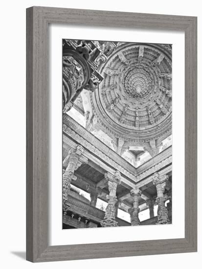 Ornate Marble Columns Of The Famous Jain Temple Ranakpur Located In Rural Rajasthan, India-Erik Kruthoff-Framed Photographic Print