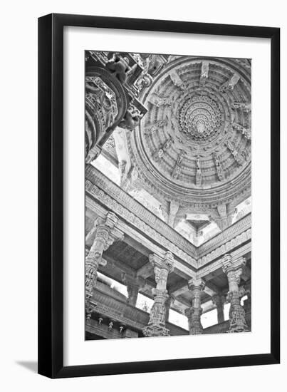 Ornate Marble Columns Of The Famous Jain Temple Ranakpur Located In Rural Rajasthan, India-Erik Kruthoff-Framed Photographic Print