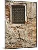 Ornate Metalwork Window Covering Along Side Street, Venice, Italy-Dennis Flaherty-Mounted Photographic Print