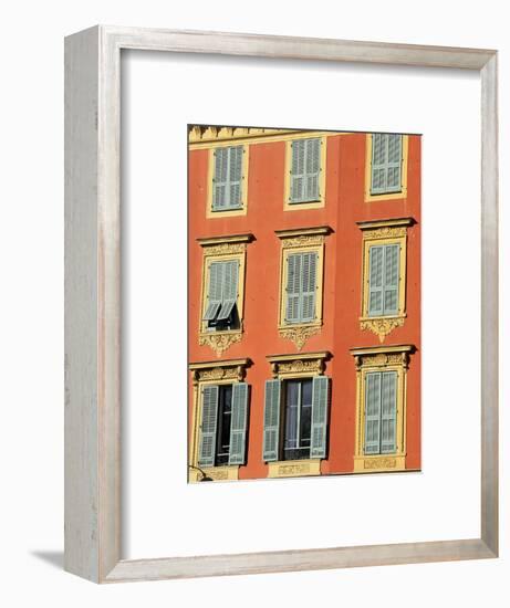 Ornate Shuttered Windows, Port Lympia in the Quartier Du Port, Nice, Alpes Maritimes, Provence, Cot-Peter Richardson-Framed Photographic Print