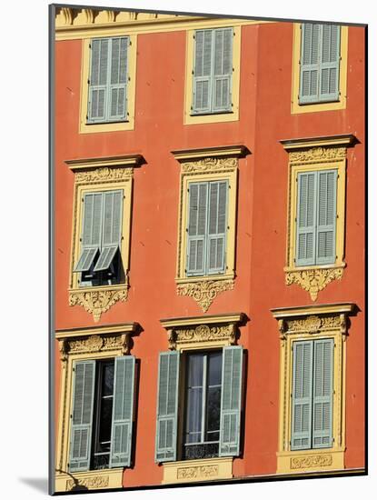 Ornate Shuttered Windows, Port Lympia in the Quartier Du Port, Nice, Alpes Maritimes, Provence, Cot-Peter Richardson-Mounted Photographic Print