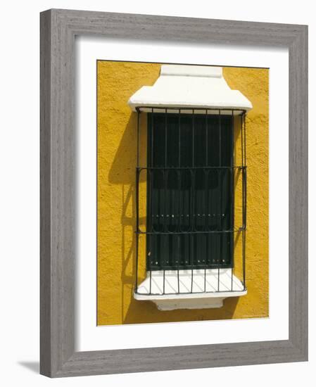 Ornate Window, Ciudad Bolivar, Venezuela, South America-Mark Chivers-Framed Photographic Print