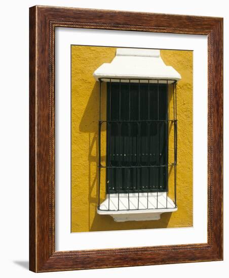 Ornate Window, Ciudad Bolivar, Venezuela, South America-Mark Chivers-Framed Photographic Print