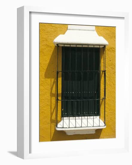 Ornate Window, Ciudad Bolivar, Venezuela, South America-Mark Chivers-Framed Photographic Print