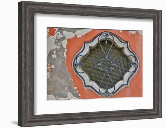 Ornate Window Design, Burano Italy-Darrell Gulin-Framed Photographic Print