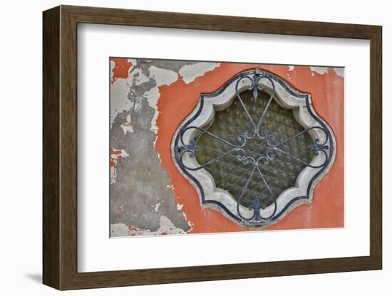 Ornate Window Design, Burano Italy-Darrell Gulin-Framed Photographic Print