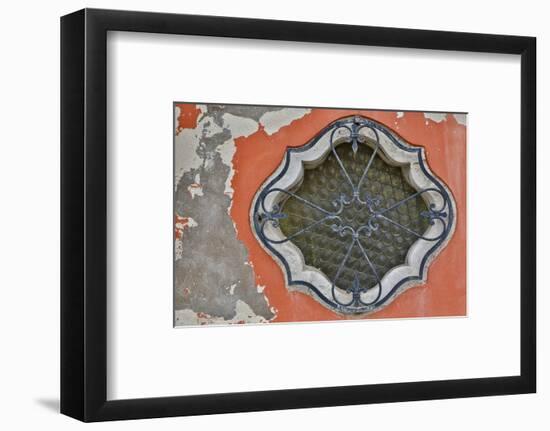 Ornate Window Design, Burano Italy-Darrell Gulin-Framed Photographic Print