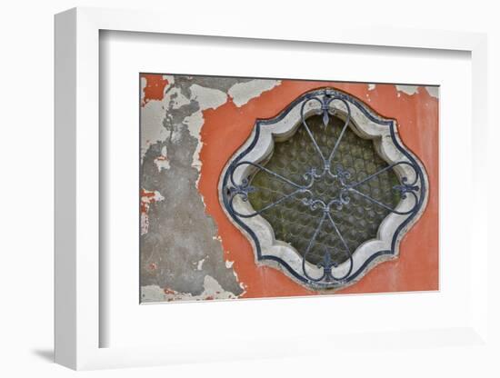 Ornate Window Design, Burano Italy-Darrell Gulin-Framed Photographic Print