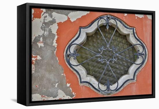 Ornate Window Design, Burano Italy-Darrell Gulin-Framed Premier Image Canvas