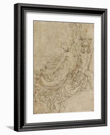 Ornement : faunes et chimères-Benvenuto Cellini-Framed Giclee Print