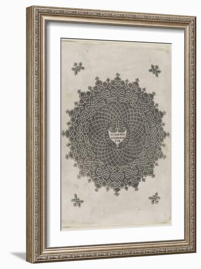 Ornements-Leonardo da Vinci-Framed Giclee Print