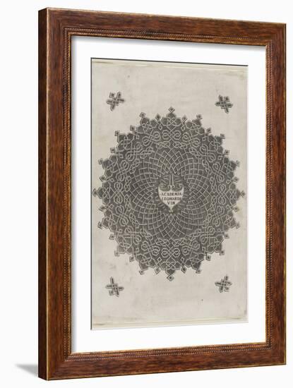 Ornements-Leonardo da Vinci-Framed Giclee Print