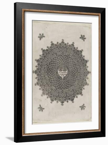 Ornements-Leonardo da Vinci-Framed Giclee Print