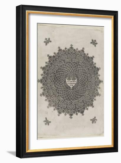 Ornements-Leonardo da Vinci-Framed Giclee Print