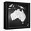 Orographical Map of Australia-null-Framed Premier Image Canvas