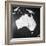 Orographical Map of Australia-null-Framed Photographic Print