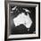 Orographical Map of Australia-null-Framed Photographic Print