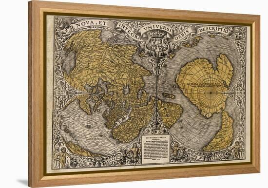 Oronce Fine's World Map, 1531-Library of Congress-Framed Premier Image Canvas