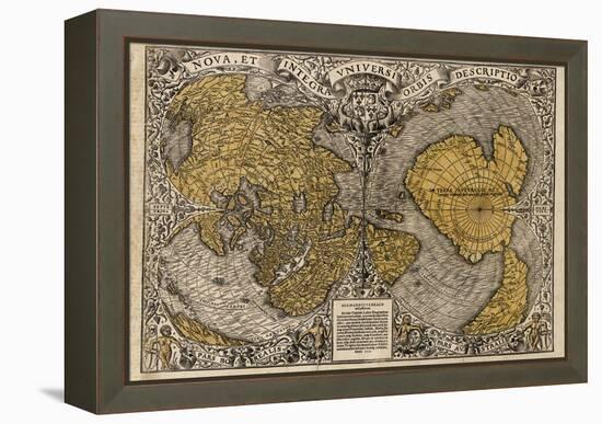 Oronce Fine's World Map, 1531-Library of Congress-Framed Premier Image Canvas