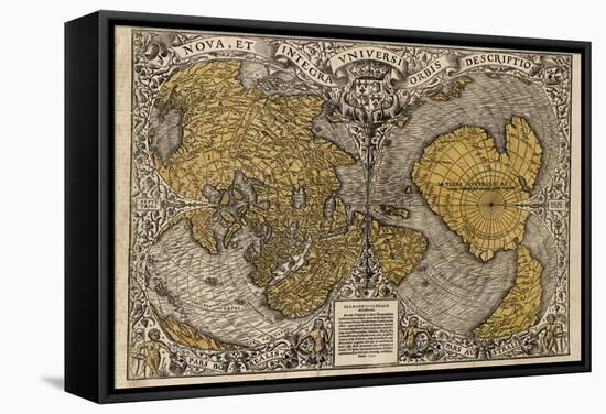 Oronce Fine's World Map, 1531-Library of Congress-Framed Premier Image Canvas