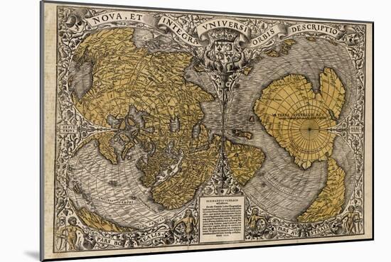 Oronce Fine's World Map, 1531-Library of Congress-Mounted Photographic Print