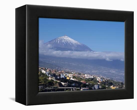 Orotava Valley and Pico Del Teide, Tenerife, Canary Islands, Spain, Europe-Hans Peter Merten-Framed Premier Image Canvas