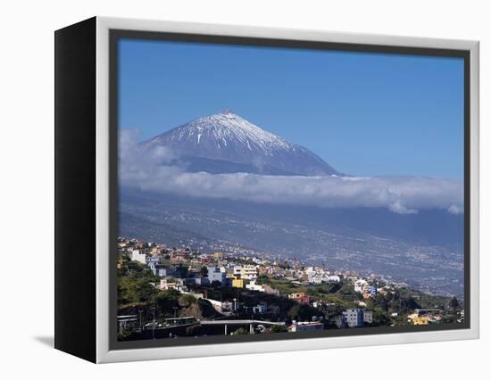 Orotava Valley and Pico Del Teide, Tenerife, Canary Islands, Spain, Europe-Hans Peter Merten-Framed Premier Image Canvas