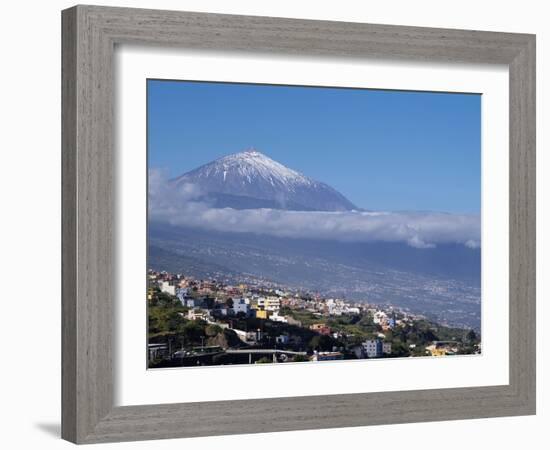 Orotava Valley and Pico Del Teide, Tenerife, Canary Islands, Spain, Europe-Hans Peter Merten-Framed Photographic Print